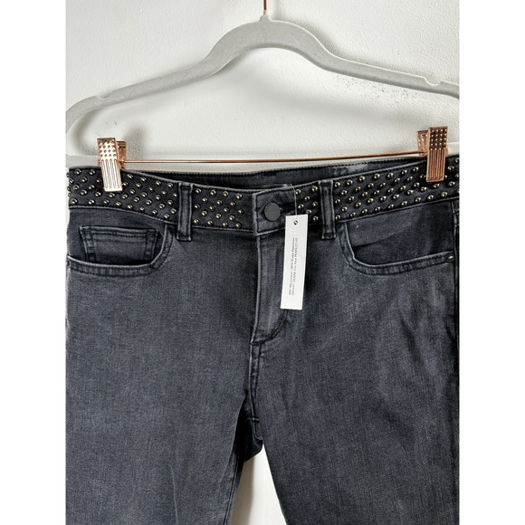 NWT DL1961 Instasculpt Skinny *Sample* Studded Punk Rock Gothic Grunge Jeans 27 - Picture 2 of 8